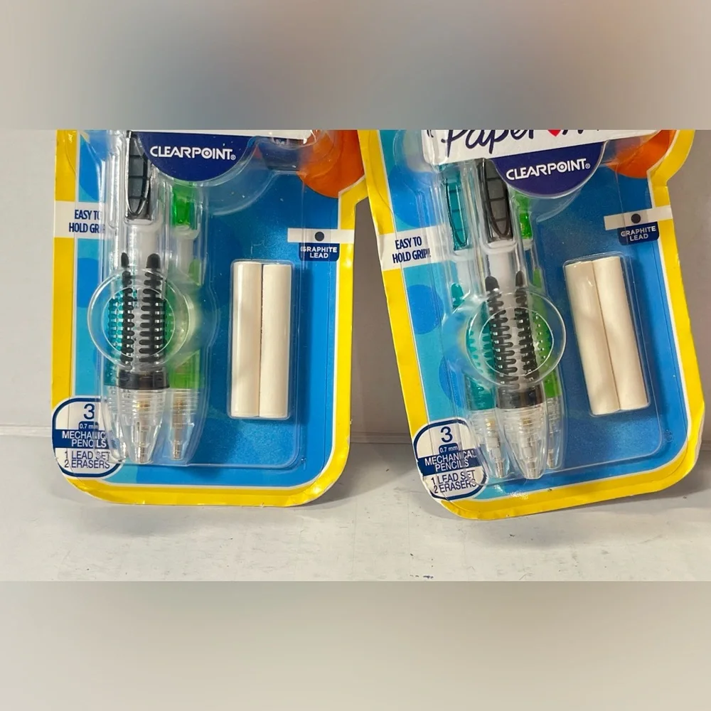 Paper Mate Jumbo Refillable Erasers Mechanical Pencil Starter Set 0.7mm (NEW)